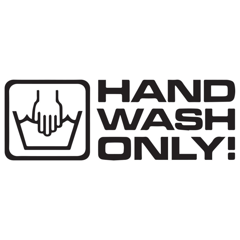 Hand wash only