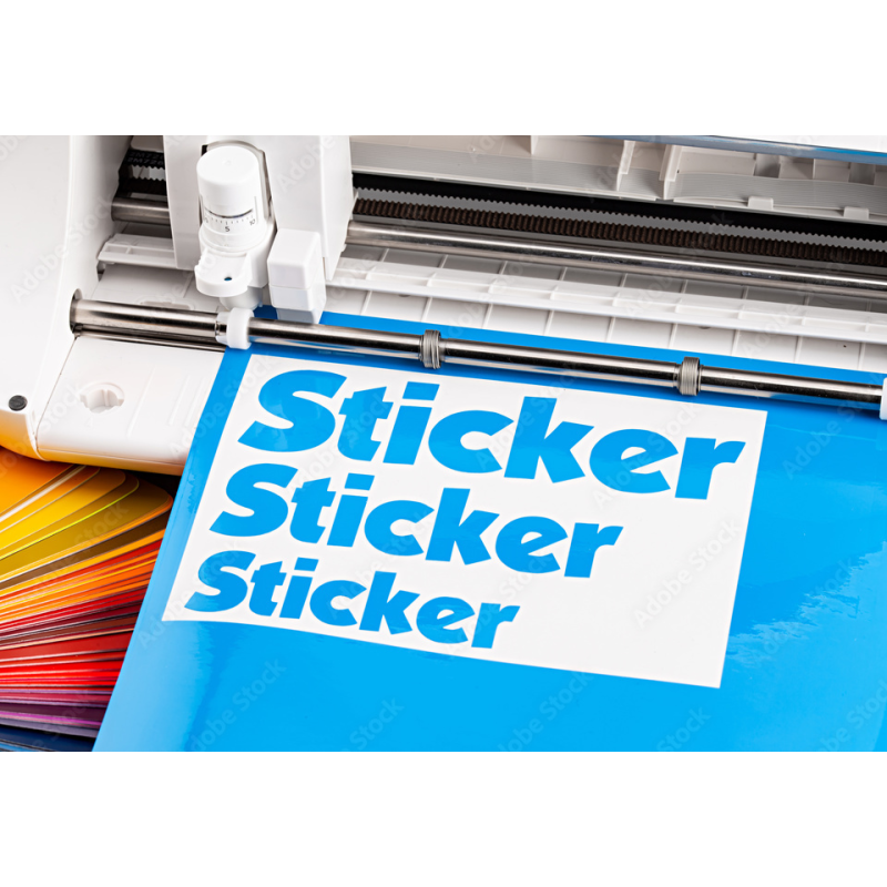 (Max 50 x 50 cm) Large Figurskåret klistermærke